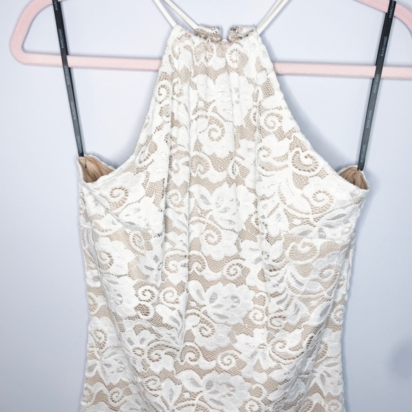 Marciano White and Nude Lace Dress - Picture 4 of 8